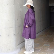 画像12: 【08Mab】14番手リネンボリューム袖ヘンリーあきチュニック (12)