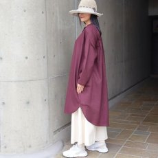 画像4: 【08Mab】コットンリネンバンド襟チュニック (4)