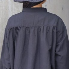 画像7: 【08Mab】コットンリネンオックスシャツ襟付きブラウス (7)