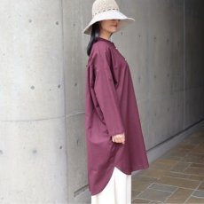 画像9: 【08Mab】コットンリネンバンド襟チュニック (9)