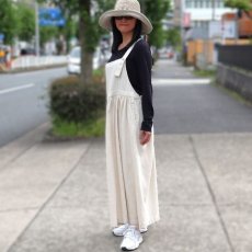 画像11: 【ista-ire】4.5oz綿麻甘撚りデニム　バックリボンジャンスカ (11)