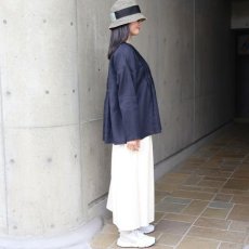 画像21: 【08Mab】14番手リネン前あきタックブラウス (21)