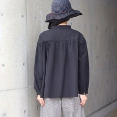 画像3: 【08Mab】コットンリネンオックスシャツ襟付きブラウス (3)