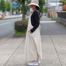 画像14: 【ista-ire】4.5oz綿麻甘撚りデニム　バックリボンジャンスカ (14)