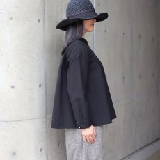 画像2: 【08Mab】コットンリネンオックスシャツ襟付きブラウス (2)