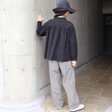 画像10: 【08Mab】コットンリネンオックスシャツ襟付きブラウス (10)
