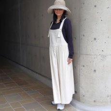 画像17: 【ista-ire】4.5oz綿麻甘撚りデニム　バックリボンジャンスカ (17)