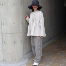 画像31: 【08Mab】14番手リネン前あきタックブラウス (31)