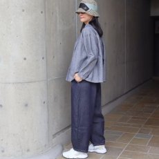 画像22: 【08Mab】コットンリネンオックスシャツ襟付きブラウス (22)