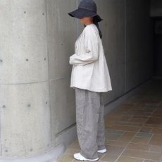 画像34: 【08Mab】14番手リネン前あきタックブラウス (34)