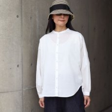 画像1: 【ista-ire】コットンローンピンタックシャツ (1)