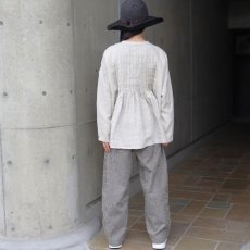 画像33: 【08Mab】14番手リネン前あきタックブラウス (33)