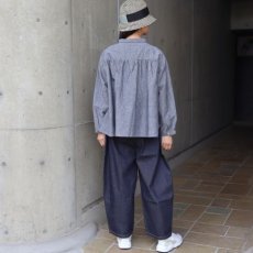 画像21: 【08Mab】コットンリネンオックスシャツ襟付きブラウス (21)