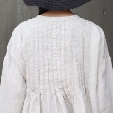画像30: 【08Mab】14番手リネン前あきタックブラウス (30)