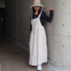 画像18: 【ista-ire】4.5oz綿麻甘撚りデニム　バックリボンジャンスカ (18)