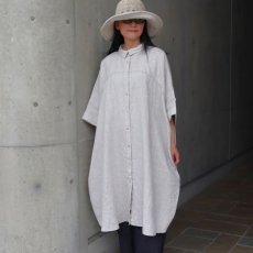 画像1: 【08Mab】シャツ風チュニック (1)