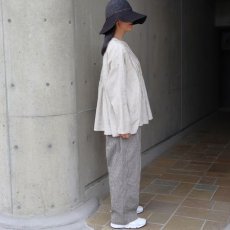 画像32: 【08Mab】14番手リネン前あきタックブラウス (32)