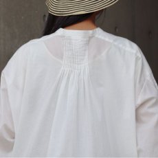 画像7: 【ista-ire】コットンローンピンタックシャツ (7)