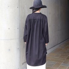 画像21: 【08Mab】コットンリネンバンド襟チュニック (21)