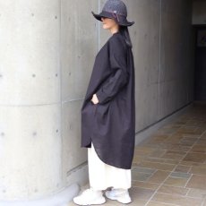 画像15: 【08Mab】コットンリネンバンド襟チュニック (15)
