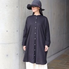 画像19: 【08Mab】コットンリネンバンド襟チュニック (19)