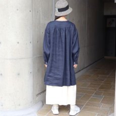 画像22: 【08Mab】14番手リネンボリューム袖ヘンリーあきチュニック (22)