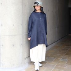 画像20: 【08Mab】14番手リネンボリューム袖ヘンリーあきチュニック (20)