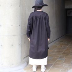 画像14: 【08Mab】コットンリネンバンド襟チュニック (14)