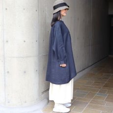 画像21: 【08Mab】14番手リネンボリューム袖ヘンリーあきチュニック (21)
