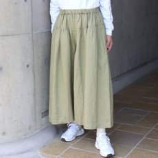 画像15: 【08Mab】14番手リネンワイドギャザーパンツ (15)