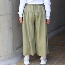 画像17: 【08Mab】14番手リネンワイドギャザーパンツ (17)
