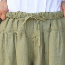 画像21: 【08Mab】14番手リネンワイドギャザーパンツ (21)