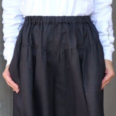 画像11: 【08Mab】14番手リネンワイドギャザーパンツ (11)
