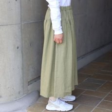 画像16: 【08Mab】14番手リネンワイドギャザーパンツ (16)