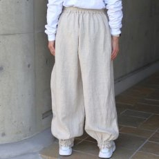 画像4: 【08Mab】14番手リネン裾ゴムパンツ (4)