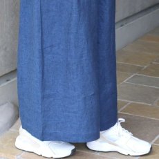 画像8: 【08Mab】9番手リネンファスナーあきワイドパンツ (8)