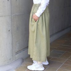 画像19: 【08Mab】14番手リネンワイドギャザーパンツ (19)