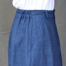 画像7: 【08Mab】9番手リネンファスナーあきワイドパンツ (7)