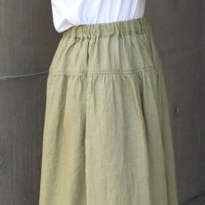 画像23: 【08Mab】14番手リネンワイドギャザーパンツ (23)