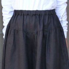 画像7: 【08Mab】14番手リネンワイドギャザーパンツ (7)