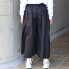 画像4: 【08Mab】14番手リネンワイドギャザーパンツ (4)