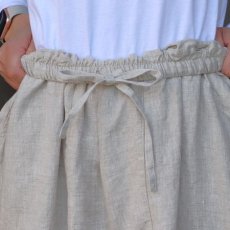 画像8: 【08Mab】14番手リネン裾ゴムパンツ (8)