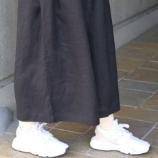 画像12: 【08Mab】14番手リネンワイドギャザーパンツ (12)
