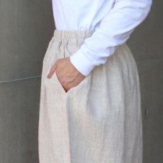 画像9: 【08Mab】14番手リネン裾ゴムパンツ (9)