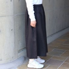 画像3: 【08Mab】14番手リネンワイドギャザーパンツ (3)