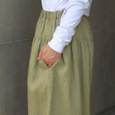 画像22: 【08Mab】14番手リネンワイドギャザーパンツ (22)