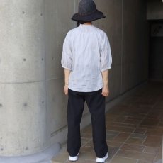 画像23: 【NARU FACTORY】 ローン塩縮ランダムドット ターキーシャツスタンドカラー (23)