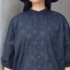 画像6: 【NARU FACTORY】 ローン塩縮ランダムドット ターキーシャツスタンドカラー (6)