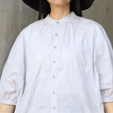 画像19: 【NARU FACTORY】 ローン塩縮ランダムドット ターキーシャツスタンドカラー (19)