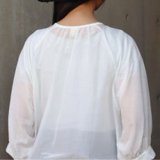 画像7: 【08Mab】コットンシルクギャザーブラウス (7)